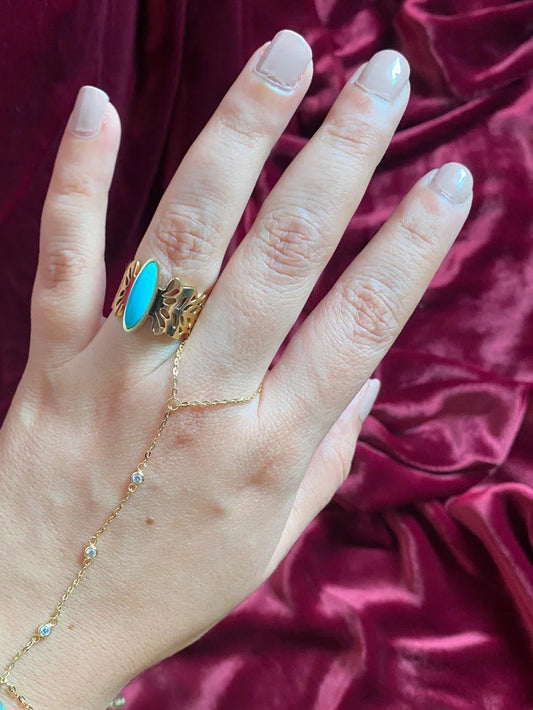 turquoise bague