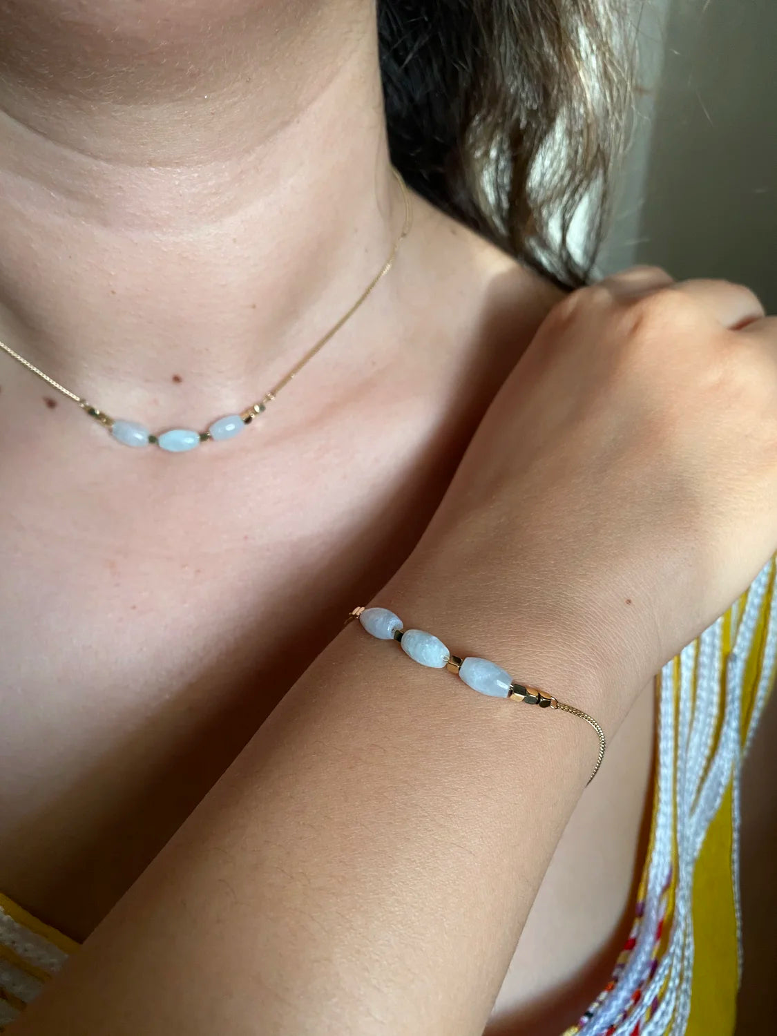 Gourmette collier Ondine