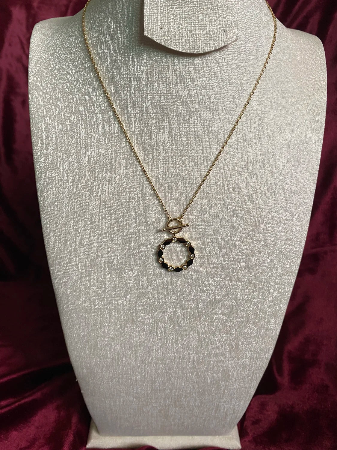 Collier Lunora couronne cristaux acier inoxydable 316L femme – BeRosie Maroc